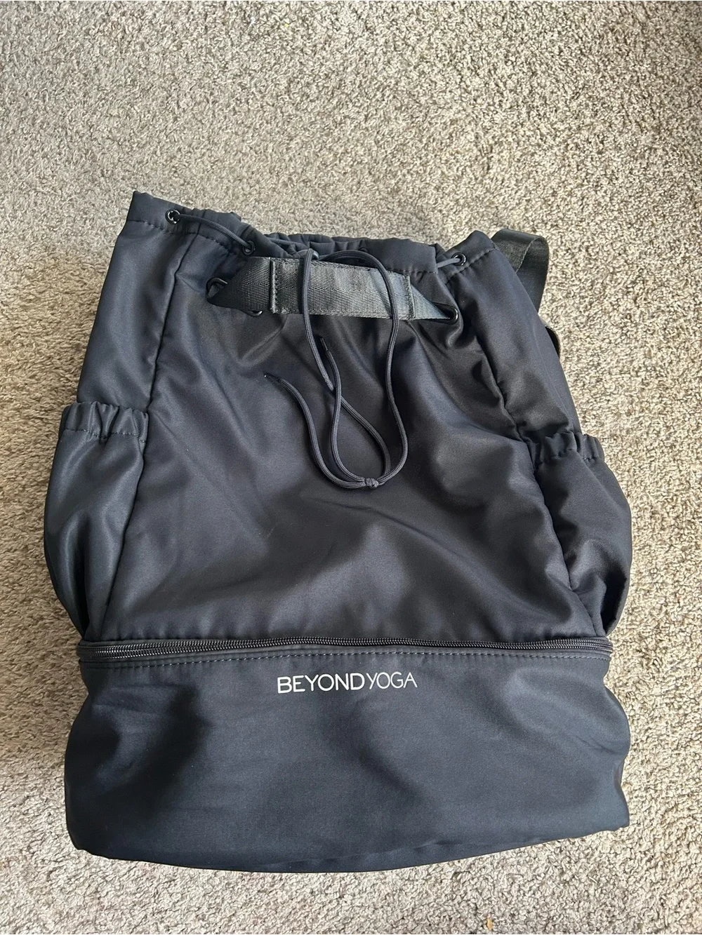 Beyond Yoga Black Convertible gym bag